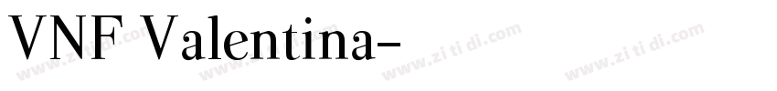 VNF Valentina字体转换